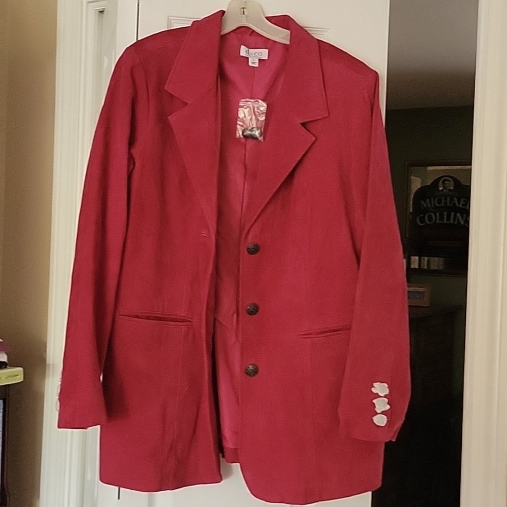 Suede blazer